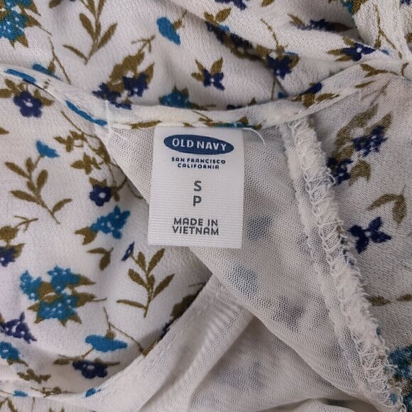 Old Navy Women's Long Sleeve Cold Shoulder Floral Pattern Lined Dress Size SP - Picture 12 of 13